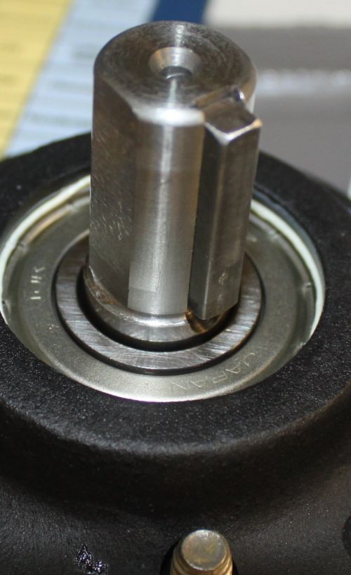 5023 Shaft for 5016 Lollypop Belt Drive Pump Bracket Hex Shaft