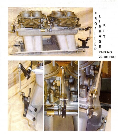 70101Pro ProFiler Standard Tunnel Ram Intake Linkage for Dual Dominators