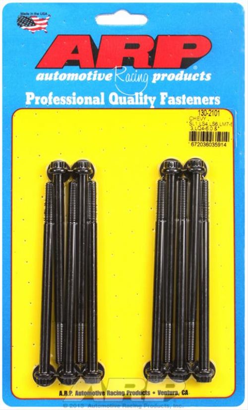 Intake Manifold Bolt Set For LS Engines Black 12 point Head 170,000