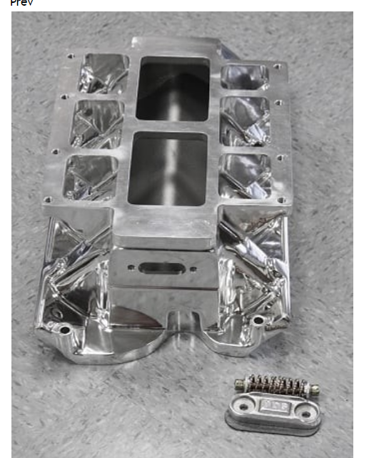 Ford460429P Polished Blower Manifold Ford 429460 Intake with Backfire Valve & Studs