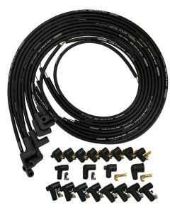 73814 Moroso Universal Ultra 40   90 Degree Wire Set-   BLACK