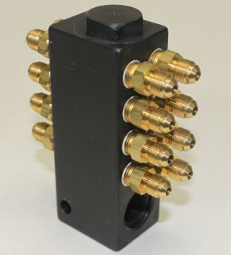 4027B Enderle 16 Port Hat Distribution Block all ports connected