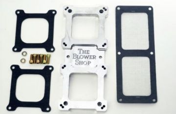 Adapter - Billet Dual 4150 Carb Adapter for a Supercharger - all Roots