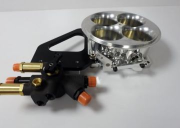 BILLET BUFFCO ADAPTER TO PUT A 4500 CARB ON A 4150 MANIFOLD