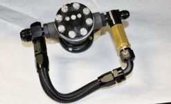 -8 AN Carburetor Bypass Aluminum  Check Valve with -8 Mount,  & Loop