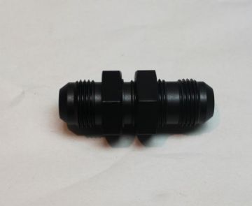 Fitting -10 Straight Bulkhead Flare Black Anodized