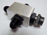 Block Fuel  Distribution Return  -8AN Billet  Aluminum