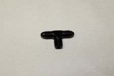 Fitting - 3AN Flare to 1/8 NPT Tee Black