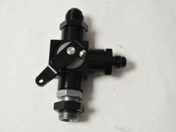 -8 AN Shut off Valve 3 Way Waterman - w fittings Shutoff