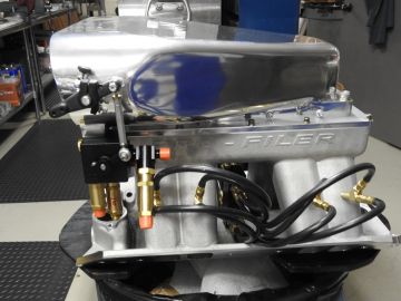 Dual Nozzle for Tunnel Ram for Turbo- Pro-Chargers & Large UNBLOWN   ENGINES OVER 650 CI