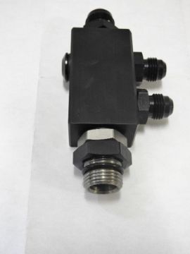 Fuel Return  Block  -With  Fittings-  Fuel Distribution  Return