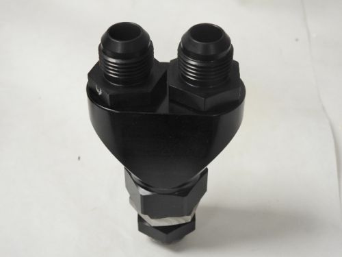 EVIL ENERGY 12AN Y Block Flare Fitting Adapter Union Splitter Black EVIL ENERGY 12AN Y Block Flare Fitting Adapter Union Splitter Black