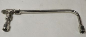 Line kit  - Bridal For Dual Inlet Fuel Line Kit Stainless polished