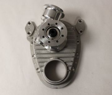 Enderle cast  Small Block Chevy Timing Cover with RCD  Magneto -fuel Pump Drive