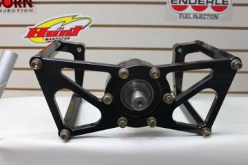 Crank Support  SB  Chevy  -with NO accessory pulley , Has Mandrel included with 1" Nose keywayed