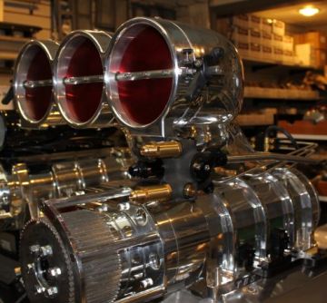 Enderle Big and Ugly 4-3/8"   - 8-3/4 "  tall -   Blown Alcohol- K Valve-lines-nozzles- Alkydigger