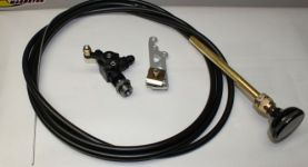 Fuel Shut Off  3 way with 85110 valve  for   8 bolt pumps   w Cable & Bkt. - Shutoff