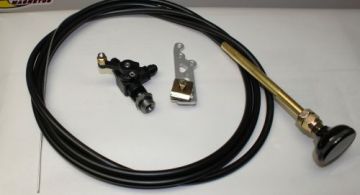Fuel Shut Off  3 way with 85110 valve  for   8 bolt pumps   w Cable & Bkt. - Shutoff