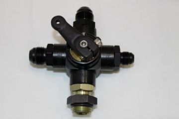 85315  -10 AN Shut Off Valve  w -10 inlet   4 Way  - Hilborn- Enderle