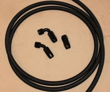 Phenix -8 AN  Black Nylon Braided Hose  by the Foot 750 PSI  USA