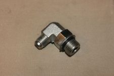 90 Degree O-Ring Boss Fitting  #8 O-Ring boss with nut to a #6 AN flare