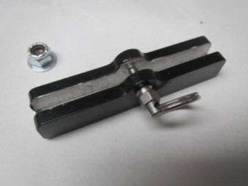 BILLET ALUMINUM BURNOUT LIMITER - THROTTLE CABLE STOP FOR INJECTIONS  -QUICK PIN