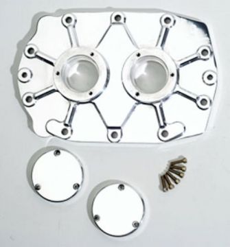 TBS-1166 Rear Plate - Rear Cover  The Blower Shop Billet Rear Bearing Plate