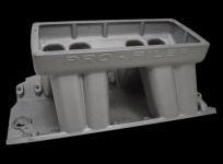 Pro-Filer  - "Sniper " Tunnel Ram for BB Chevy Rec port Std Deck 9-3/4" tall