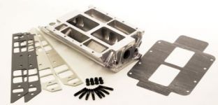 BB Chevy Standard Deck  Street Polished pop off- Blower Manifold