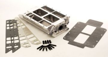 TBS-2520 BB Chevy Pop-Off   Blower Manifold Tall Deck Street  Polished- w POP-OFF-STUDS-GASKETS