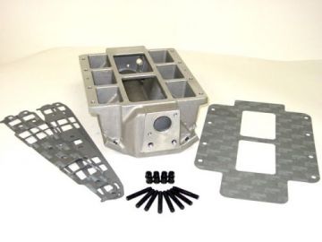 Blower Manifold  -  SB Chevy Manifold Large port   with pop off Street- mild racing