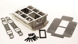 TBS-2535 SB Chevy Blower Manifold  -  Competition   "Burst Panel and port nozzle provisions