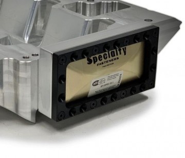 Burst panel adapter  for LS Chevy TBS Blower manifolds  bolts on w panel