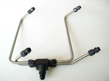 TBS 4372-BLUE Line kit - Dual Inlet 4150 Carb Fuel Lines