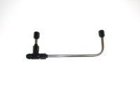 Line kit - Bridal For Dual Inlet Fuel Line Kit Stainless Steel with Black Fittings