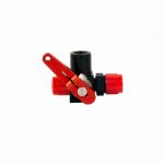 Waterman 44607  Valve, Shut Off, Three Way, Bulkhead, AN-06 with fittings