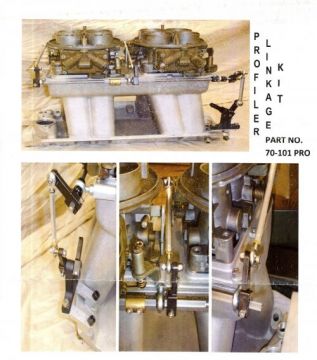 70-101-PRO   PRO-FILER  Standard Tunnel Ram Intake Linkage for Dual Dominators