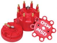 Distributor Cap - MSD Red Cap/Rotor Kit 8431 and 8