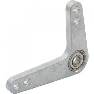 Bell Crank Natural Aluminum 1/4" Center Hole