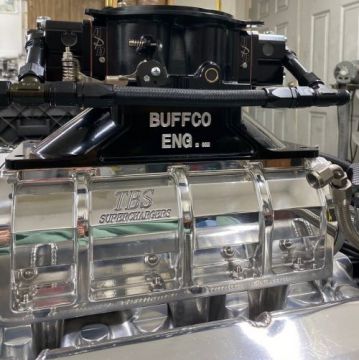 APD Billet  1450 Enforcer Dominator on BUFFCO Hi Flow Ram Carb  Riser All Billet-