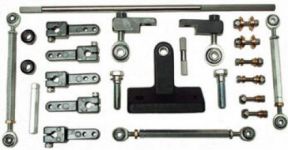 Dual Carb Tunnel Ram Linkage Kit FORD  460  Side Saddle