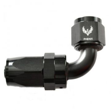 Phenix Hose End Fitting - Phenix Compression 90 Degree Swivel Hose End -12AN USA