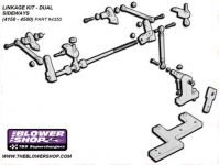 TBS   Dual Carbs on Blower  4150- 4500 Sidesaddle- NOT 192-250 Blowers