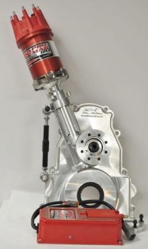 LS billet  Billet Timing Cover - With a 12AMP MSD