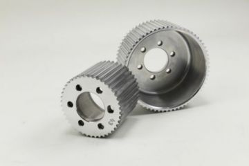8MM Polished  or Black option Blower Pulley 65 Tooth 3.5" The Blower Shop
