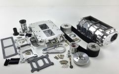 Chevy LS Blower Package -6-71 Blower Shop Billet Case  High Helix Rotors  Polished