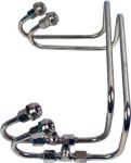 4372 Line Kit, w 76-107U  linkage Blown Carburetor  Stainless  Polished Line and Linkage Package