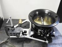 5" BILLET BLACK "Whopper"  Single Butterfly Throttle Body Style Injector 5"  for Barrel Valve