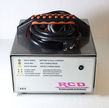 Starter - RCD 48 Volt Battery Pack Smart Charger by Electromotion