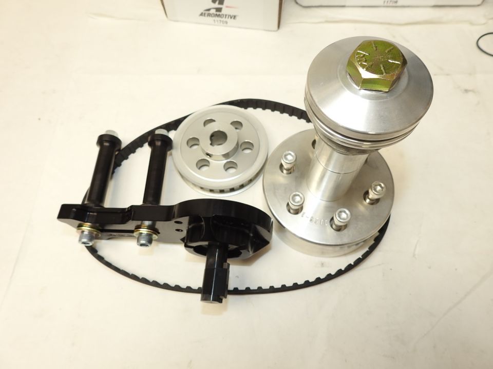 Proflow Pulley, V-Belt Water Pump SB Chev Long Water Pump 2-Groove, Bl